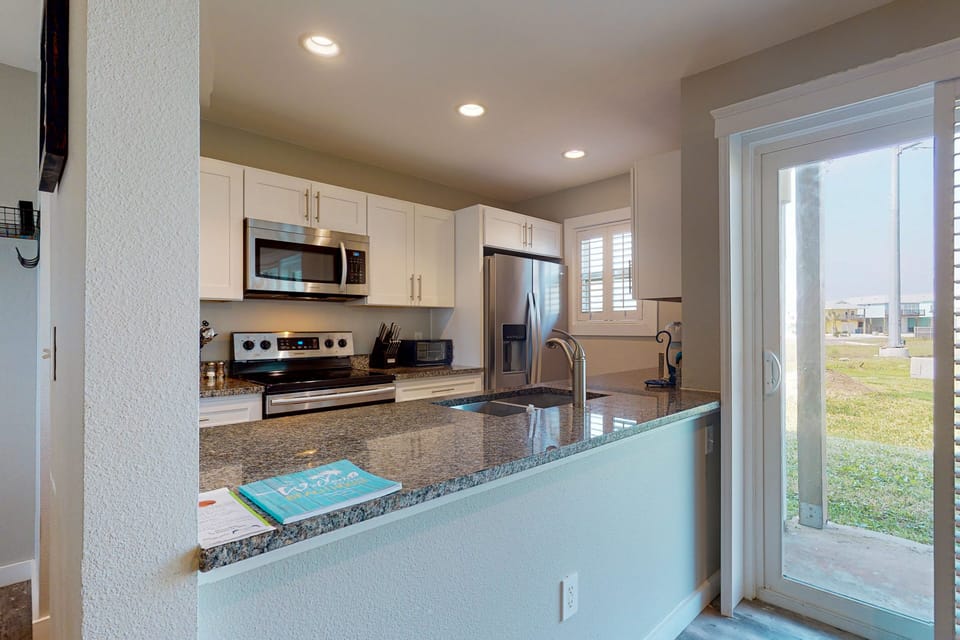Kitchen and Rear Patio