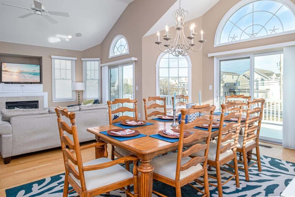 Share memorable meals together in your spacious dining area for eight.