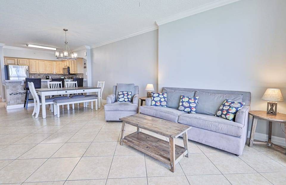 Sleeper sofa in the living room.