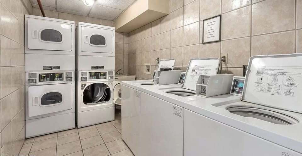 Coin laundry first floor lobby