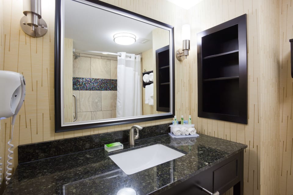 Free toiletries, hair dryer, towels, soap