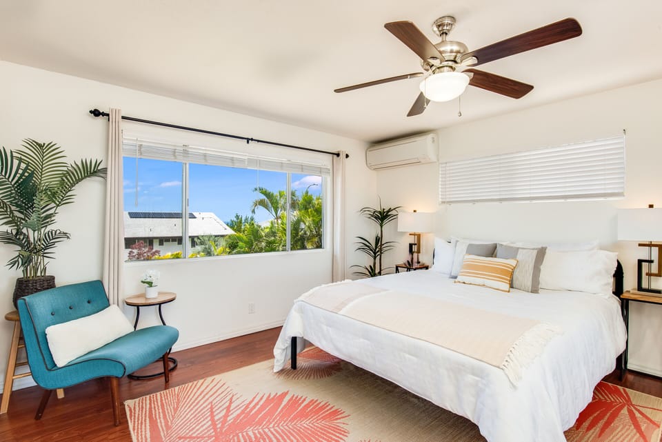 Master Bedroom, AC, King Bed 