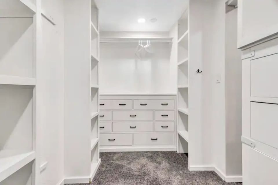 large walk-in closet