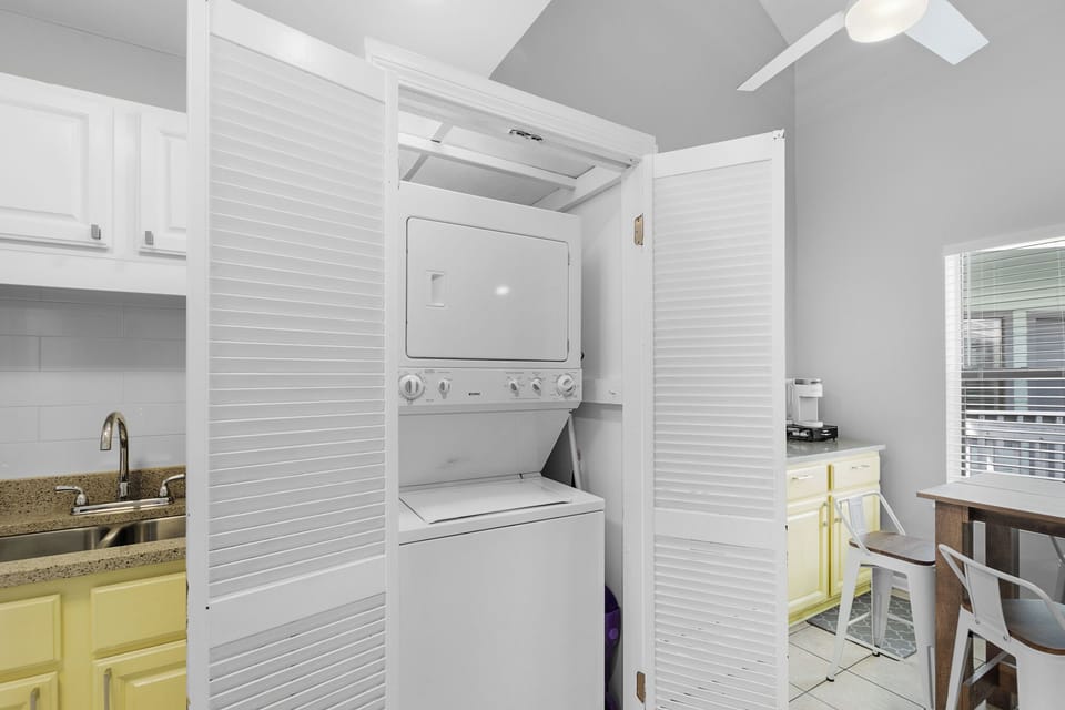 [Laundry] Washer & dryer located onsite with essentials provided.