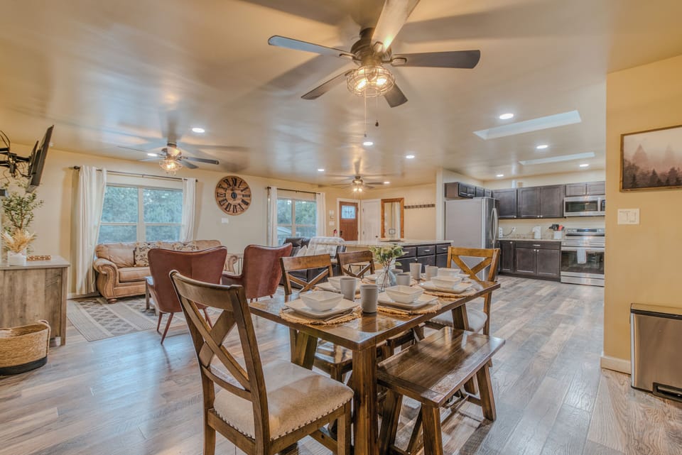 Elegant Dining Space – A stylish dining table set for family meals