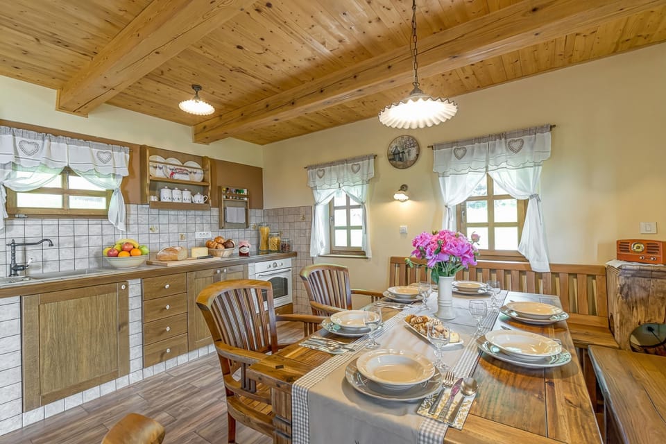 Kitchen and dining area