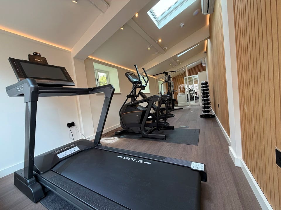 The gym at Kingfisher Cottage, Welsh Borders