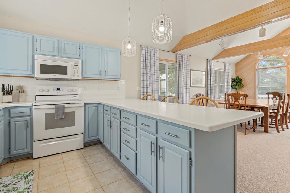 Our kitchen is very well stocked with everything you may need for meals at home