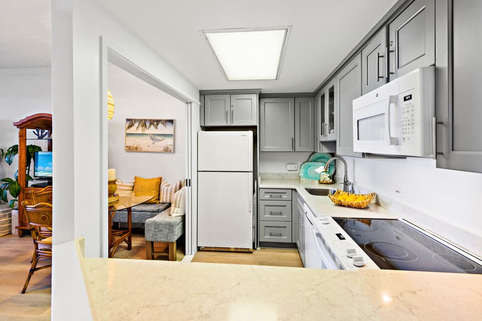 Kitchen with great appliances to cook meals in when you just want to relax.