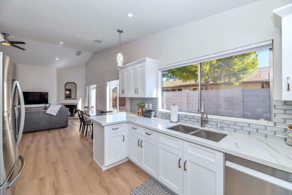 Kitchen Into Living Room