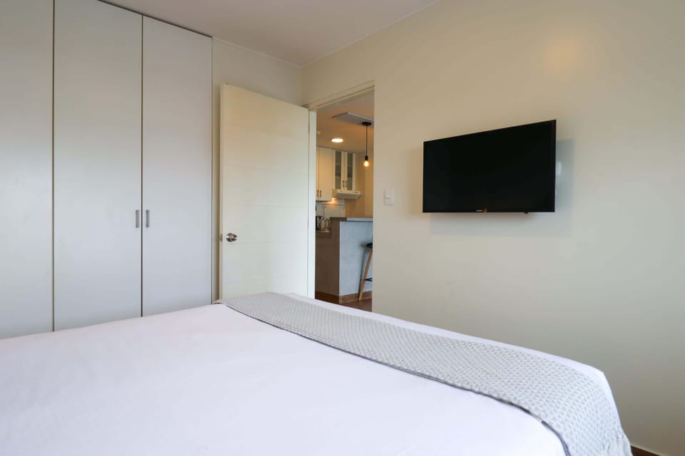 Bedroom with tv