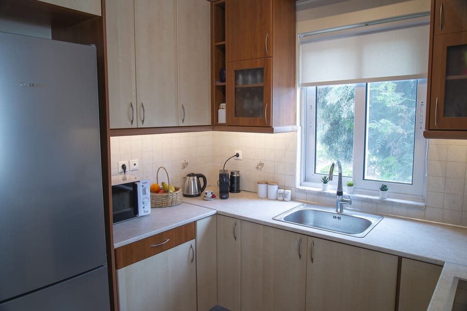 Fully equipped kitchen to make cooking a breeze. Supermarket located 200m away.