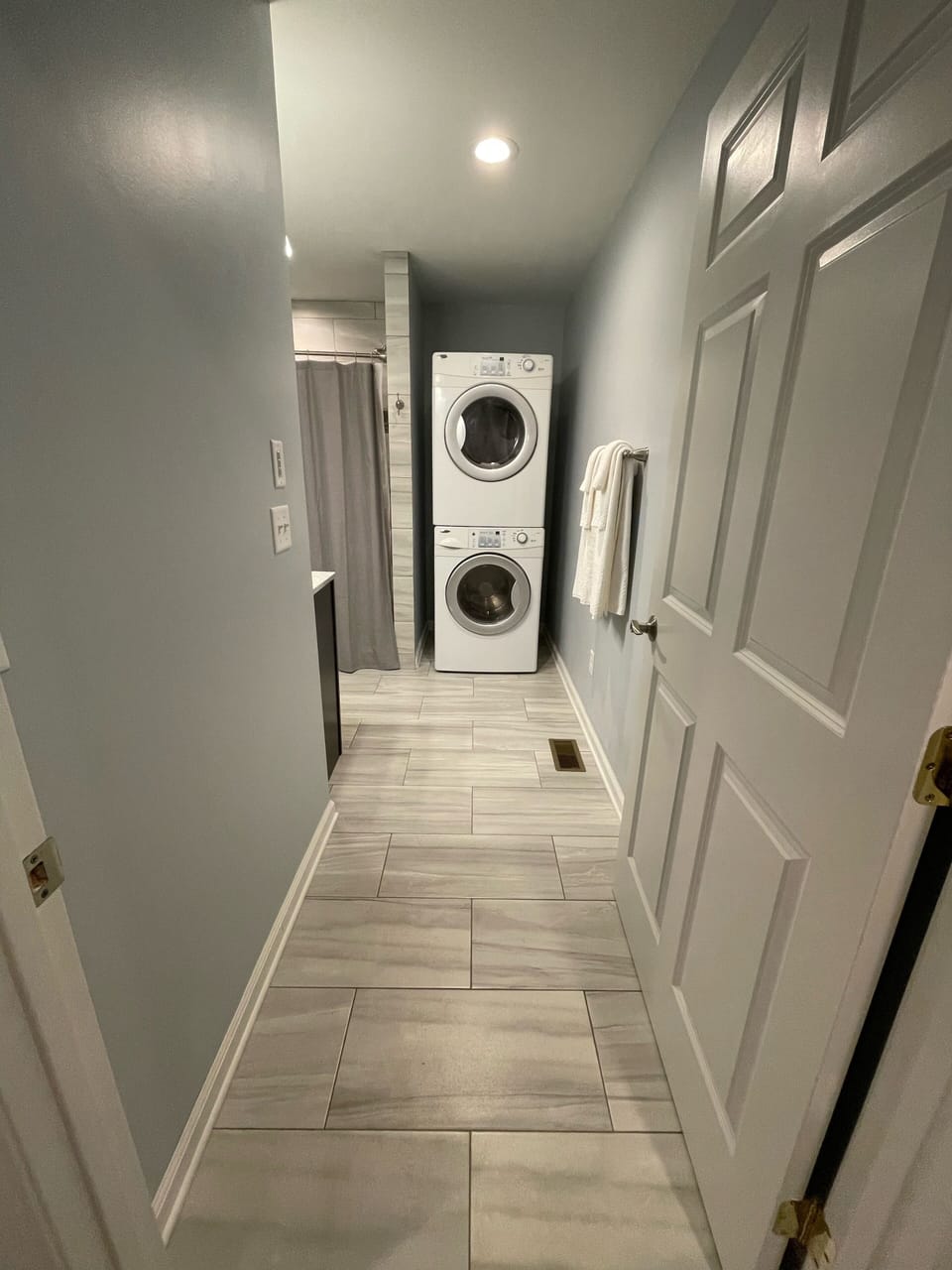 Washer and dryer available for use