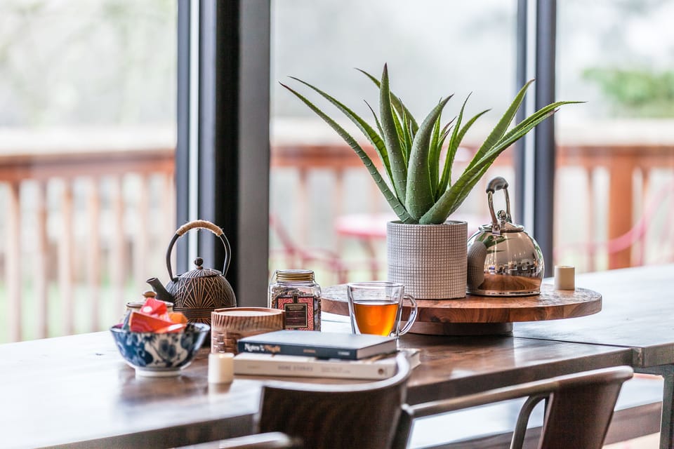 Tea time by the windows!