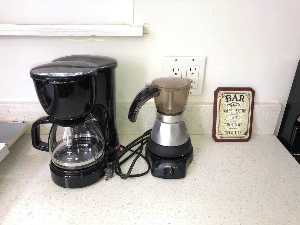 Coffee makers in our common kitchen