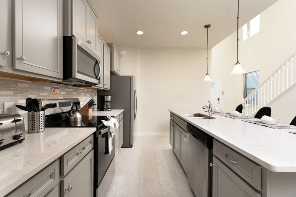 Spacious kitchen with plenty of counter space