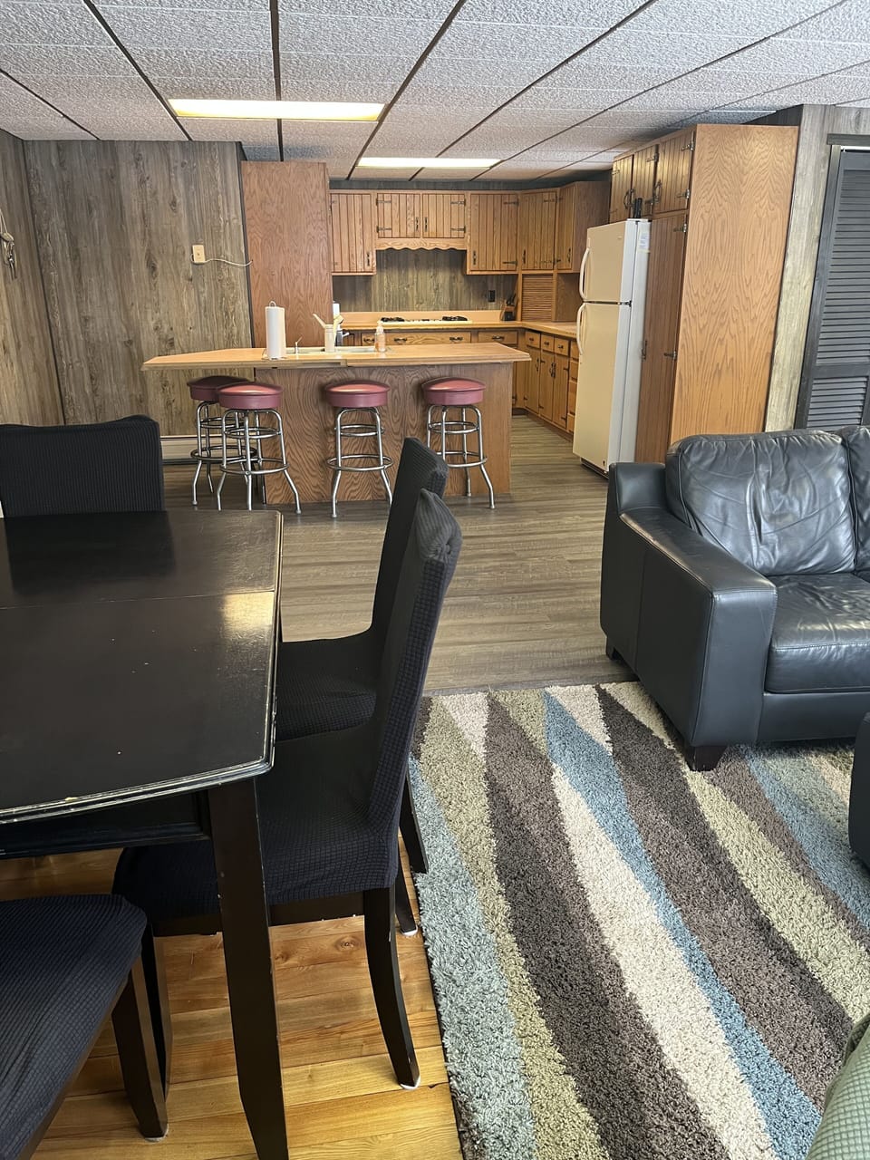 View of the kitchen from the living/dining area