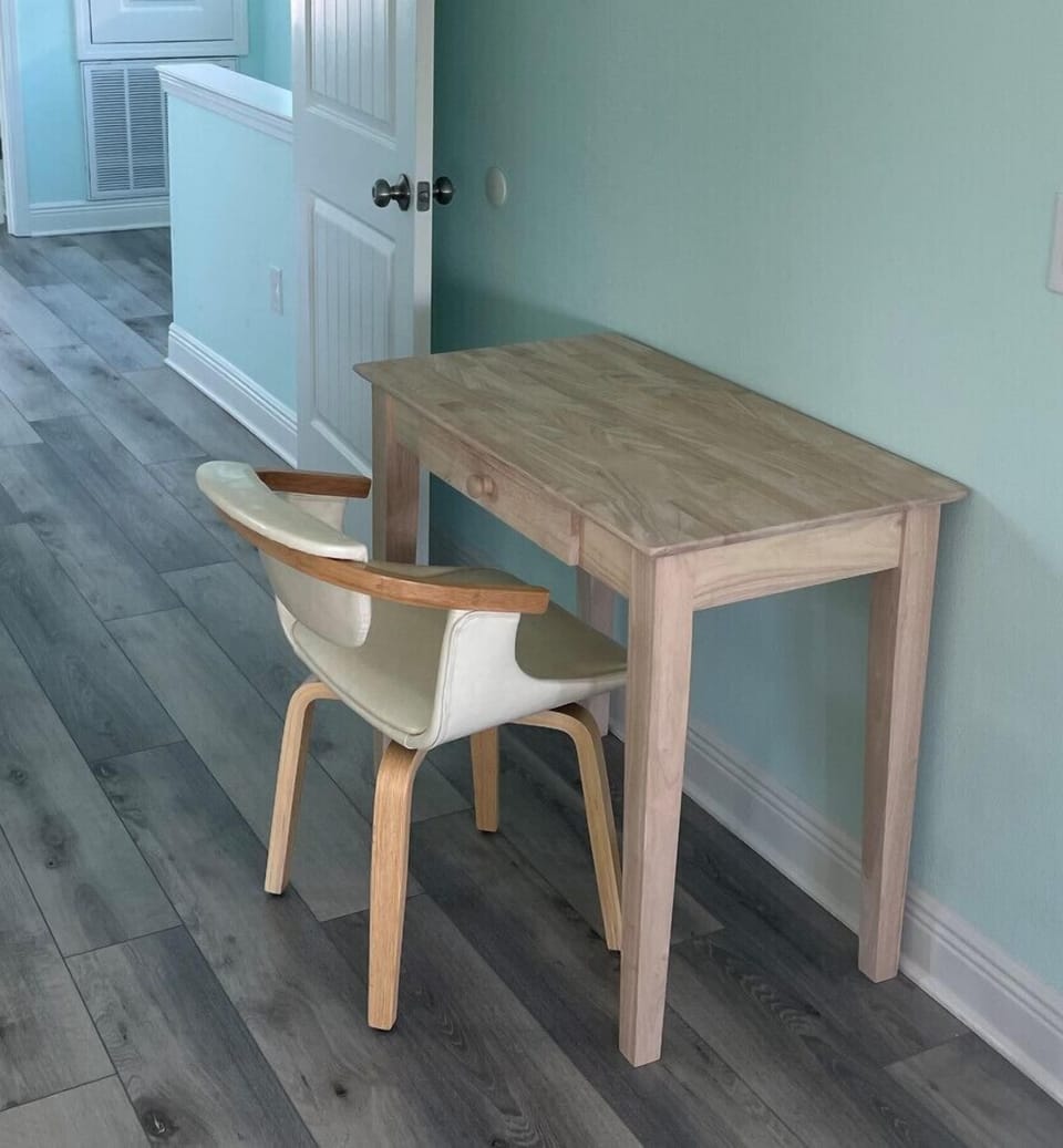 Dedicated workspace so you can work from vacation!  A desk and chair are located in the master bedroom for convenience.