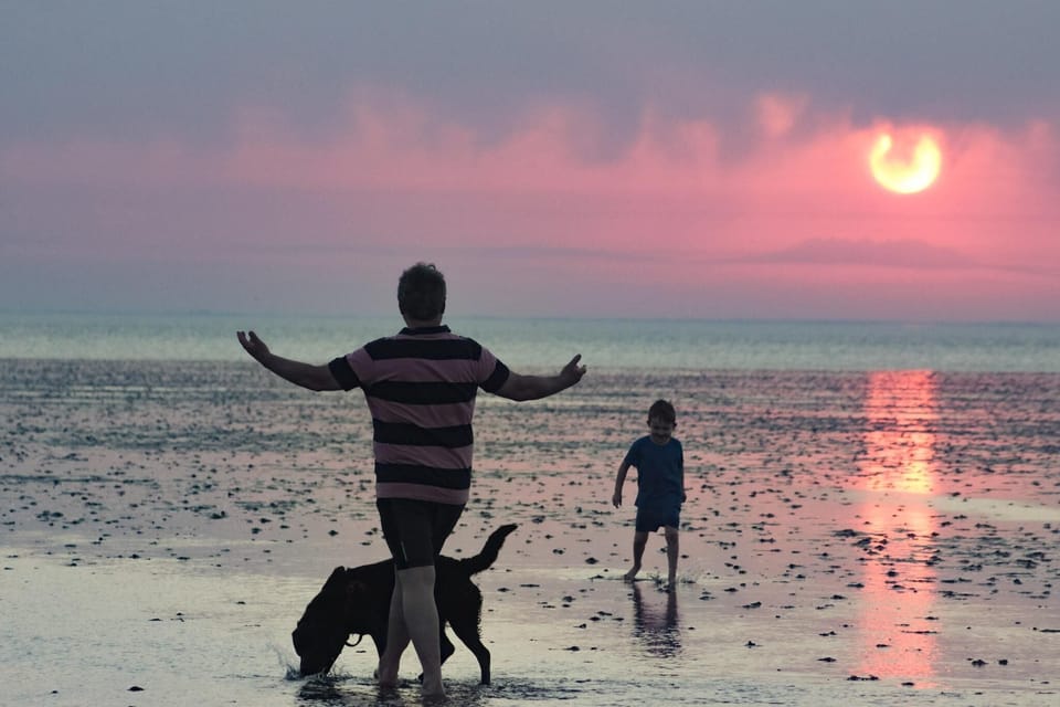 Sunsets over the sea, shallow seas, our beach is perfect for you and your dog to explore