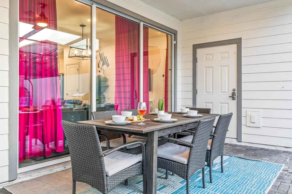 Enjoy our patio table for an outdoor BBQ by the pool!