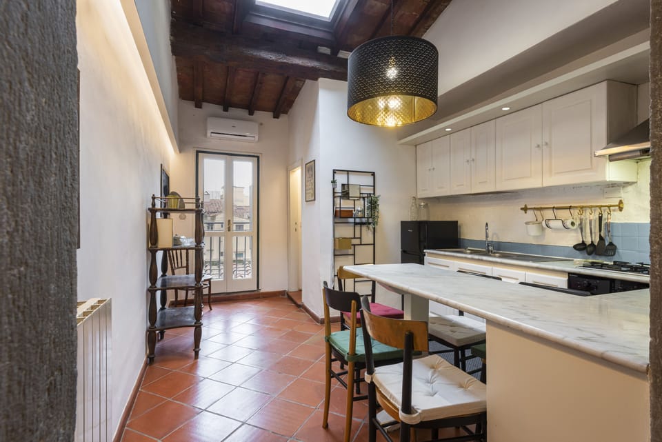 Comfort Apartment | Private kitchen | Fridge, oven, stovetop, coffee grinder