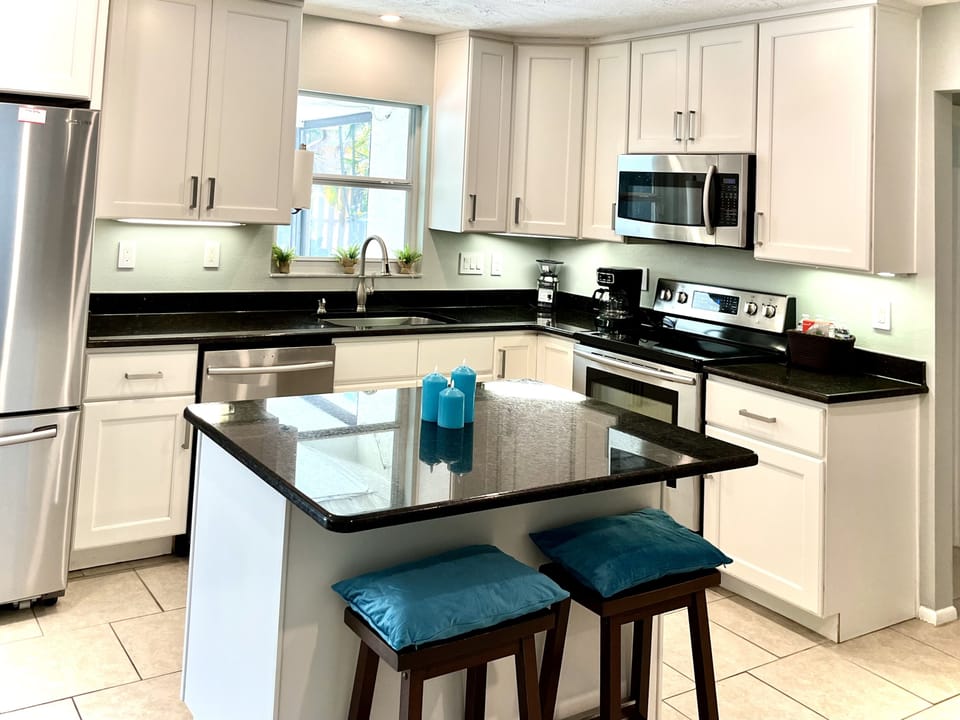 Fully stocked kitchen 