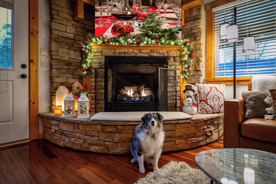 Experience the magic of winter in the Smoky Mountains at our enchanting Villa 