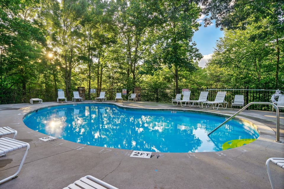Lil Bit of Heaven Pool, just around the corner from the cabin!
