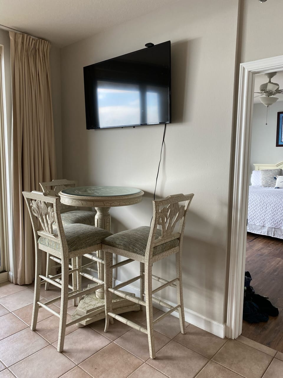 Pub Table with three bar stools