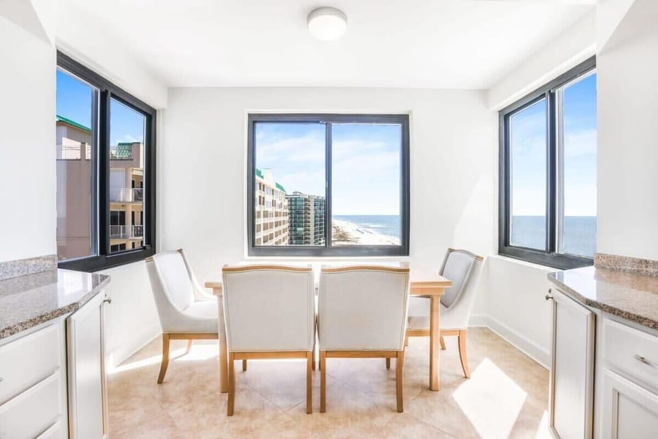 Enjoy your breakfast with views galore. 