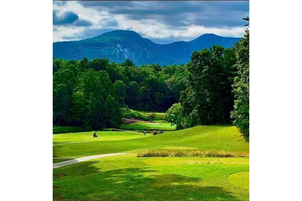 Rumbling Bald resort has excellent golf. 