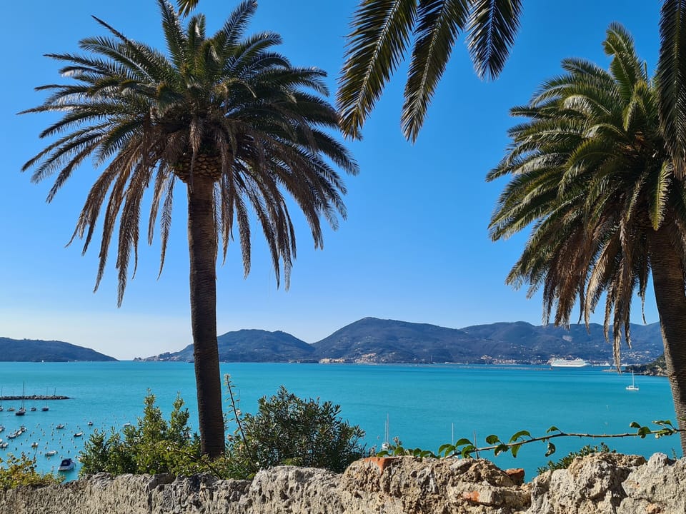View of the Gulf of Poets from Lerici 