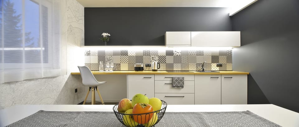 Comfort Apartment | Private kitchen | Fridge, microwave, oven, dishwasher