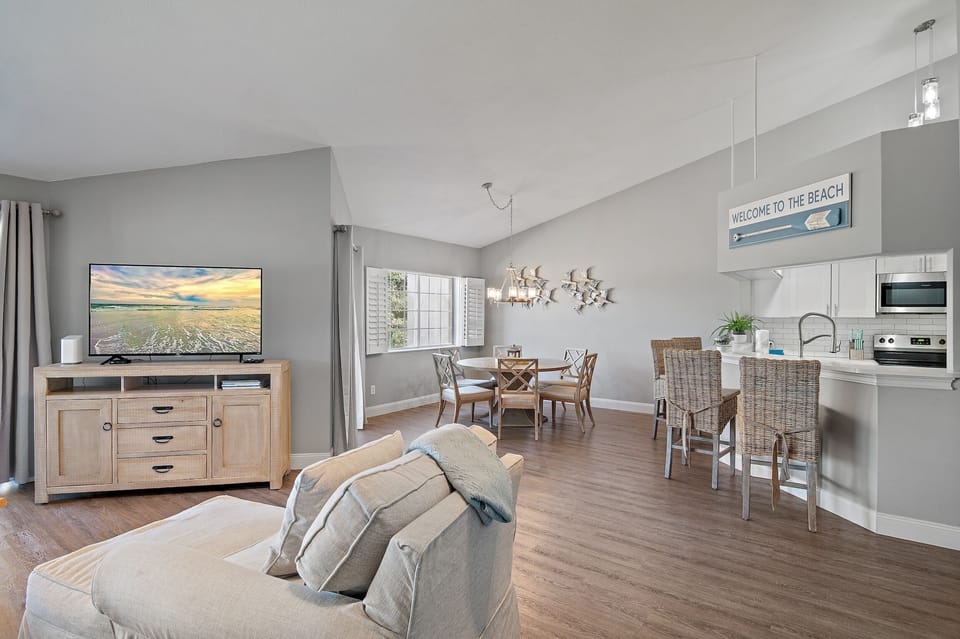 Living Area, Dining, & Kitchen