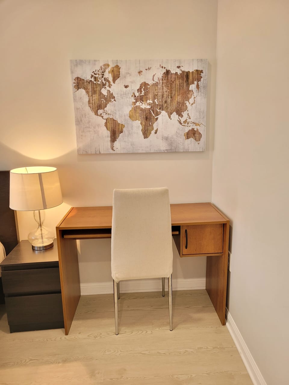 desk in master bedroom