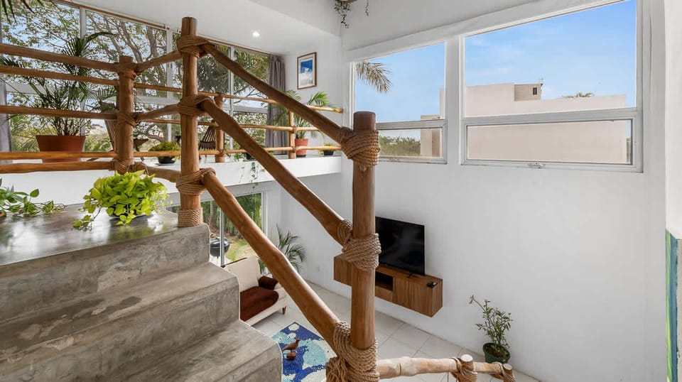 Stairs to second floor