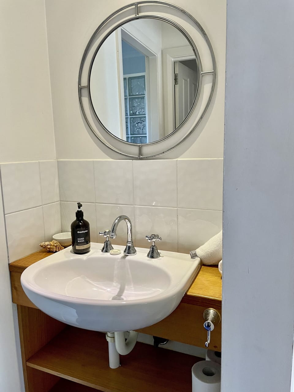 Bathroom 2 with toilet and shower.