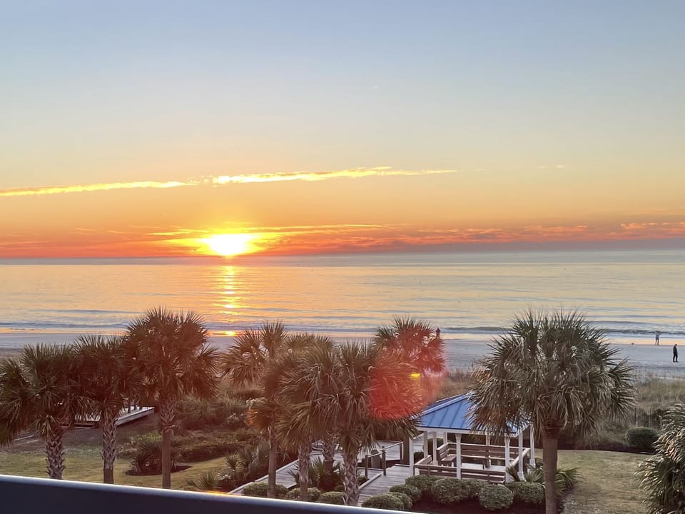 Sunrise off the balcony is stunning!