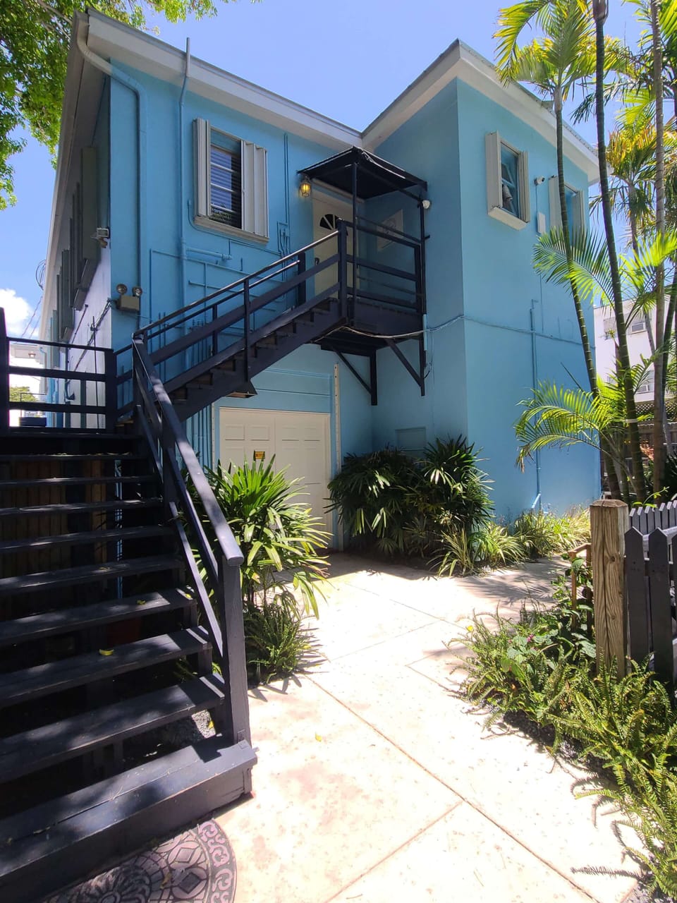 Rear entrance upstairs to all suites with shared key code to access building