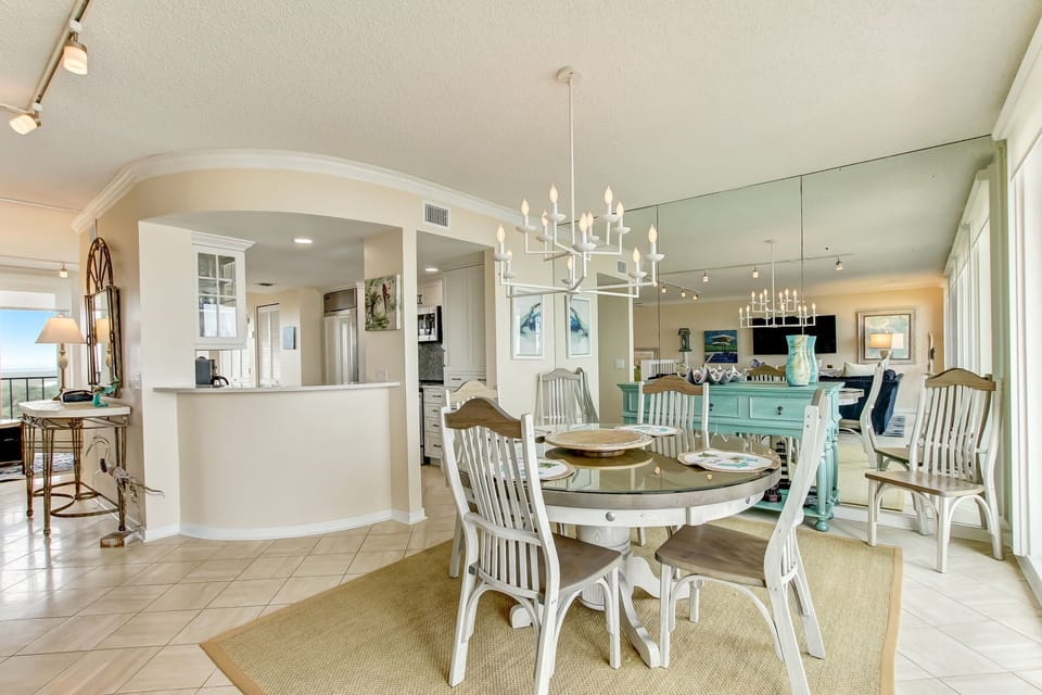Dining Table with Seating for 6 and More Ocean Views