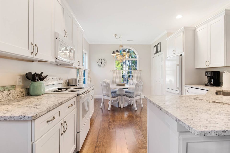 Large modern kitchen with all the needed utensils
