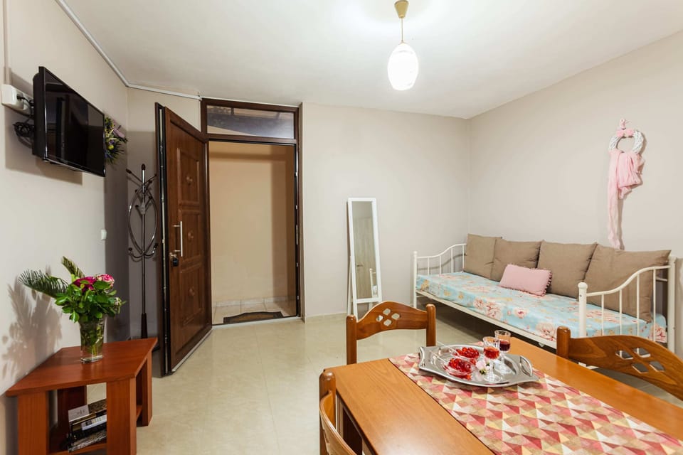 Interior Area of the Lower-Level Sleeping Quarters with Twin Beds