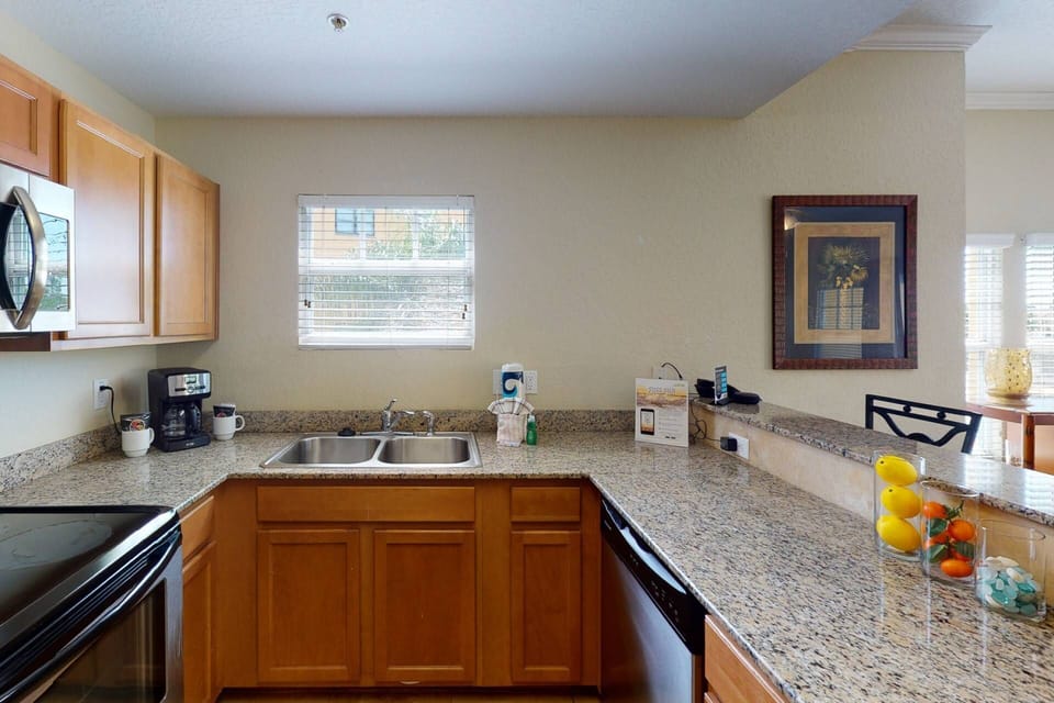 Fully Equipped Kitchen with Granite Counter Tops