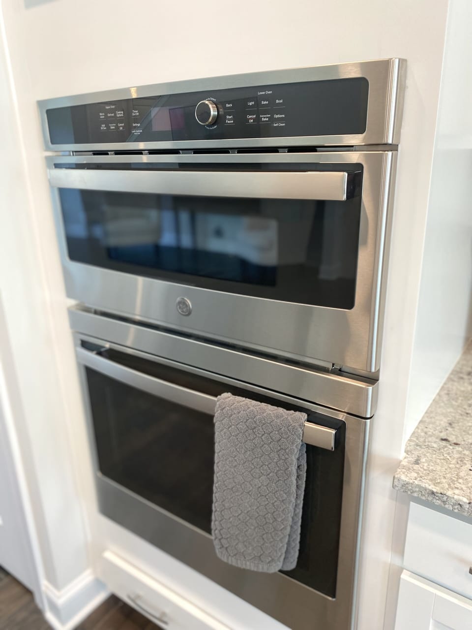 Wall built in convection oven and microwave