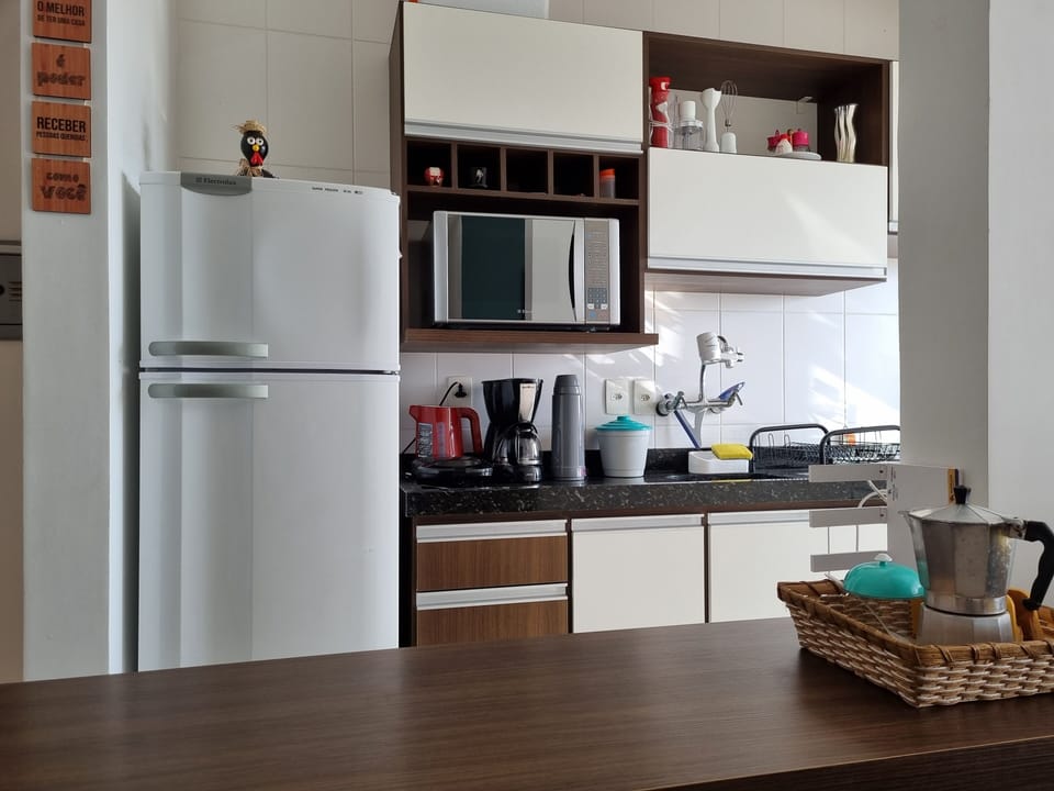 Premier Apartment | Private kitchen | Full-size fridge, microwave, oven, blender