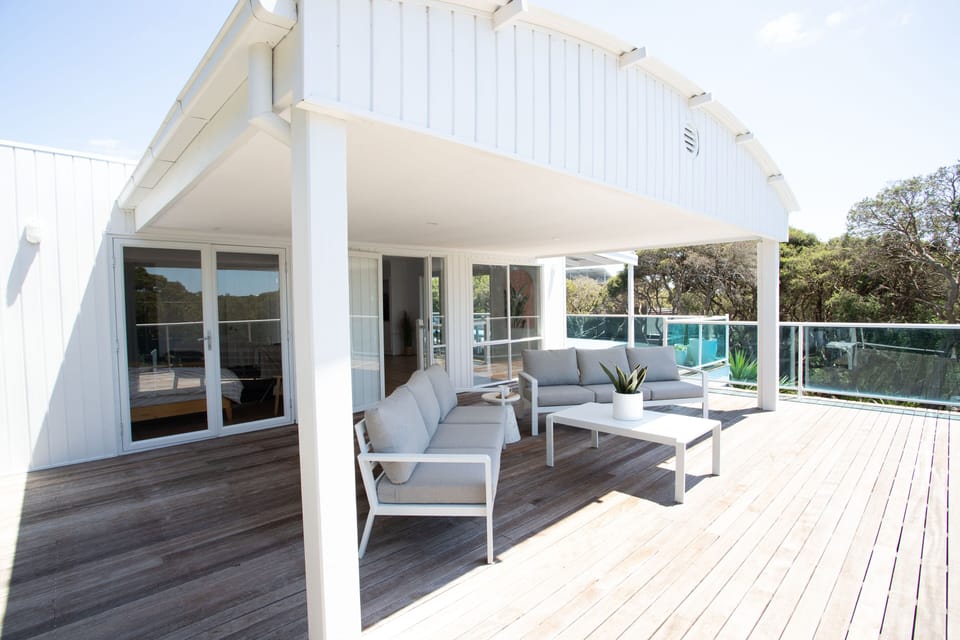 Decking area and outdoor furniture