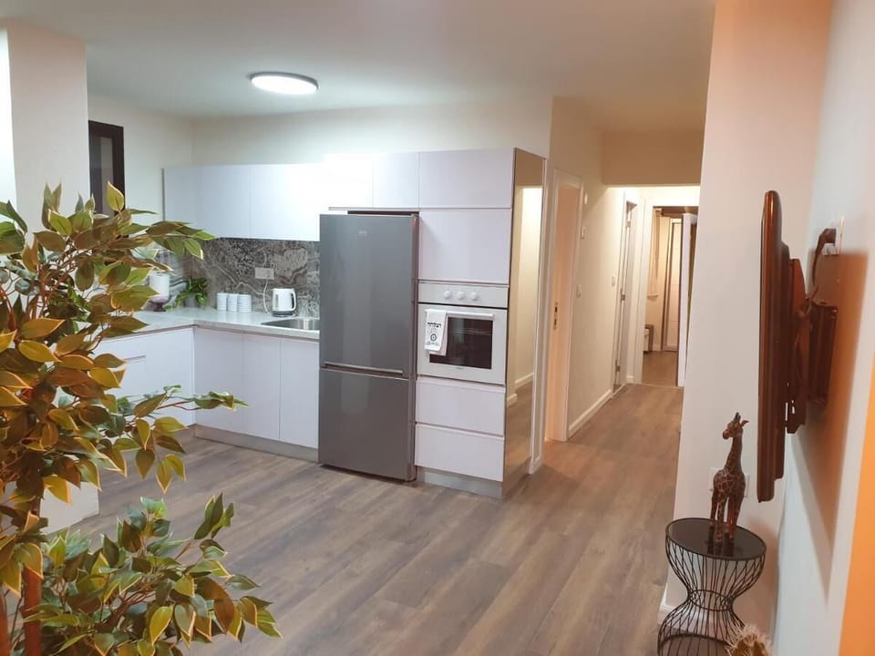 Kitchen and hallways 