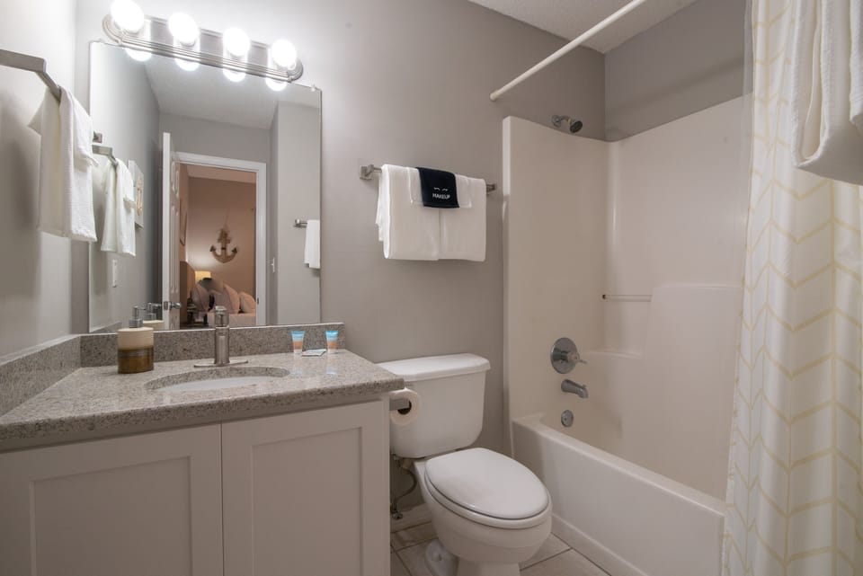 Bathroom off primary bedroom