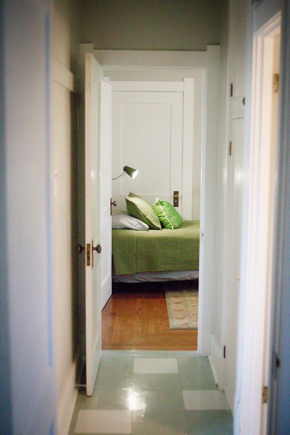 Bedroom with two twin-sized beds. 