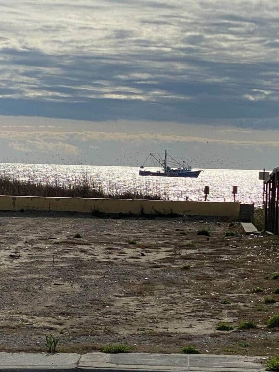 Shrimp boat just offshore